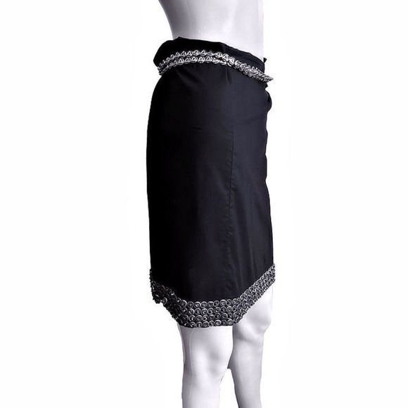 ANN DEMEULEMEESTER Vintage Snap Accent Wrap Skirt 2001 Spring Runway - Picture 2 of 9